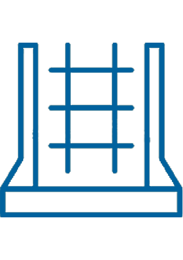 Construction formwork line outline icon